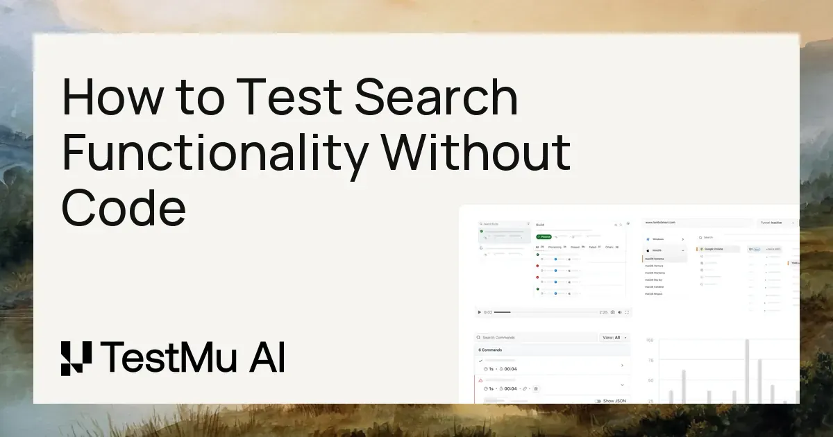 How to Test Search Functionality Without Code | KaneAI by TestMu AI (Formerly LambdaTest)