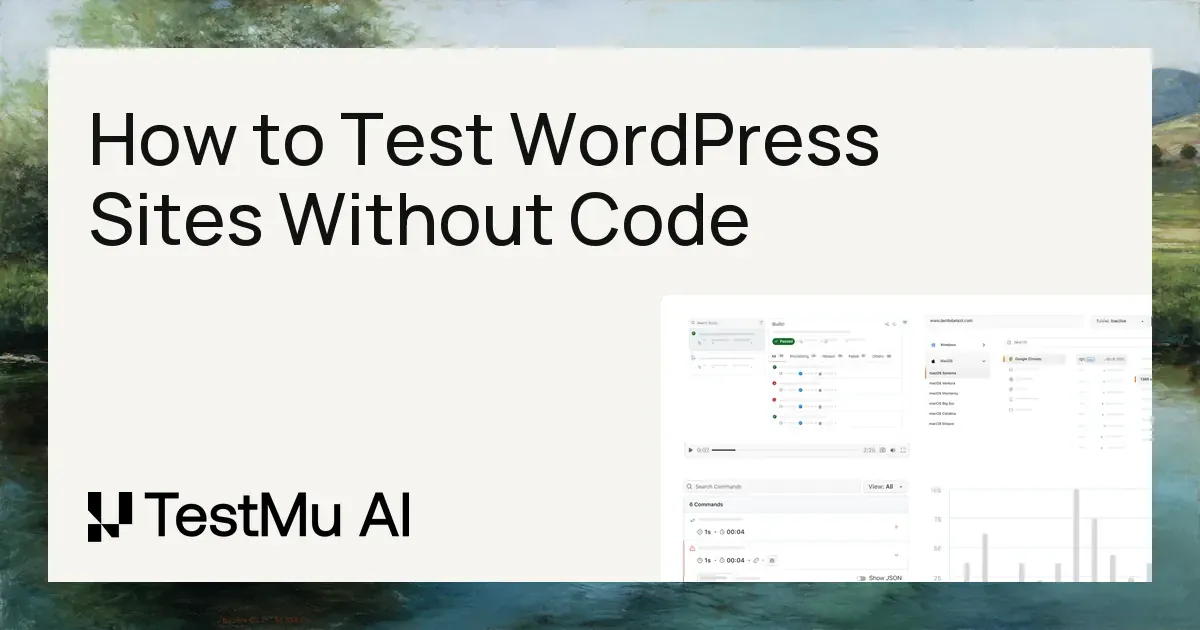How to Test WordPress Sites Without Code | KaneAI by TestMu AI (Formerly LambdaTest)