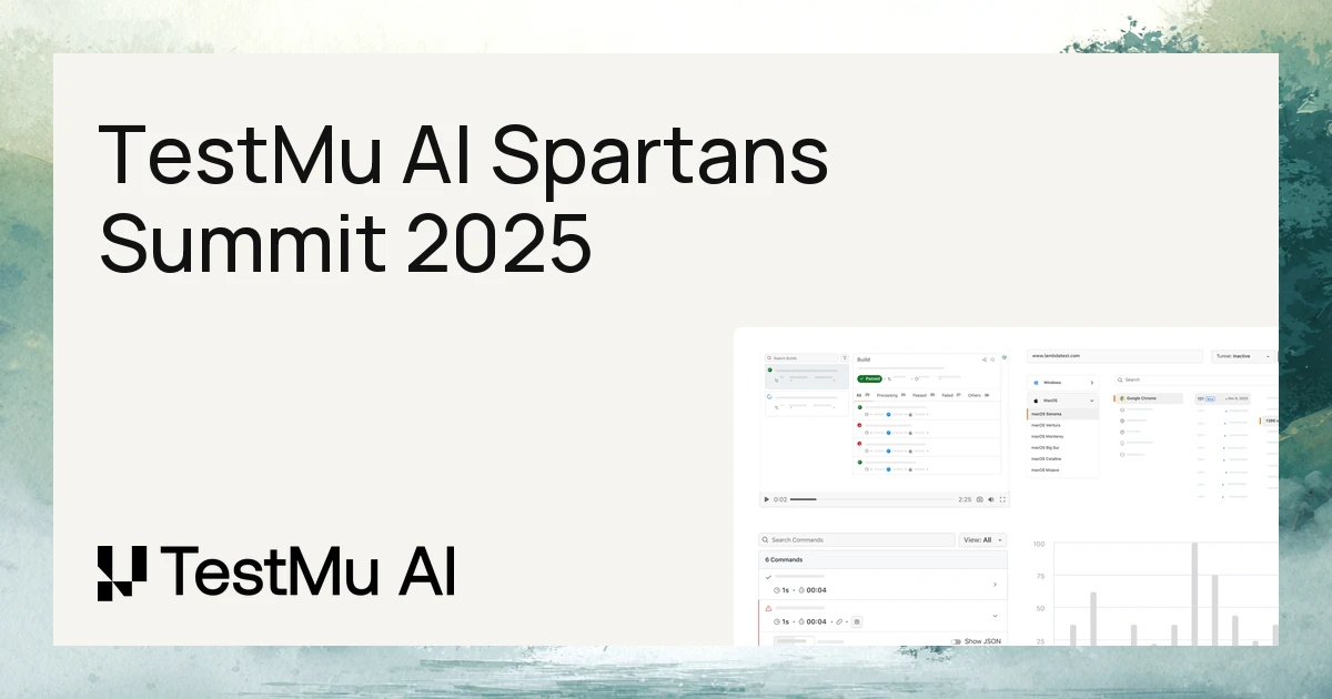TestMu AI (Formerly LambdaTest) Spartans Summit 2025: A Gathering of Testing Titans | TestMu AI (Formerly LambdaTest)