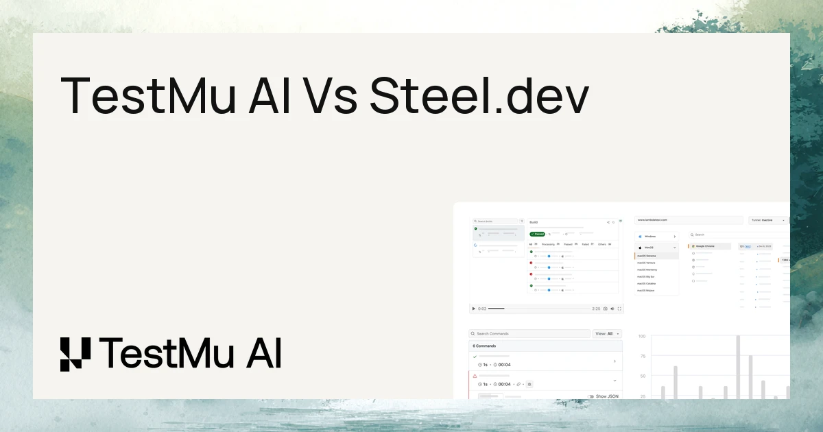 TestMu AI vs Steel.dev: Browser Infrastructure for AI Agents Compared (2026) | TestMu AI (Formerly LambdaTest)