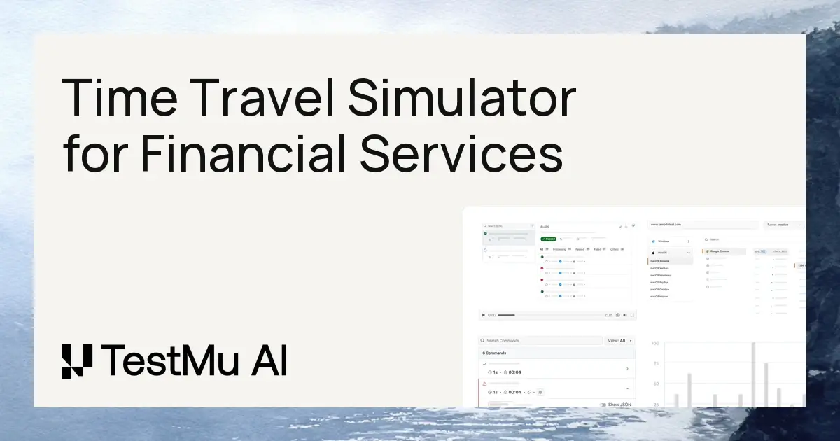 Time Travel Simulator for Financial Services | TestMu AI