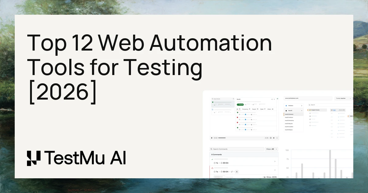 Top 12 Web Automation Tools for Testing [2026 Updated] | TestMu AI (Formerly LambdaTest)
