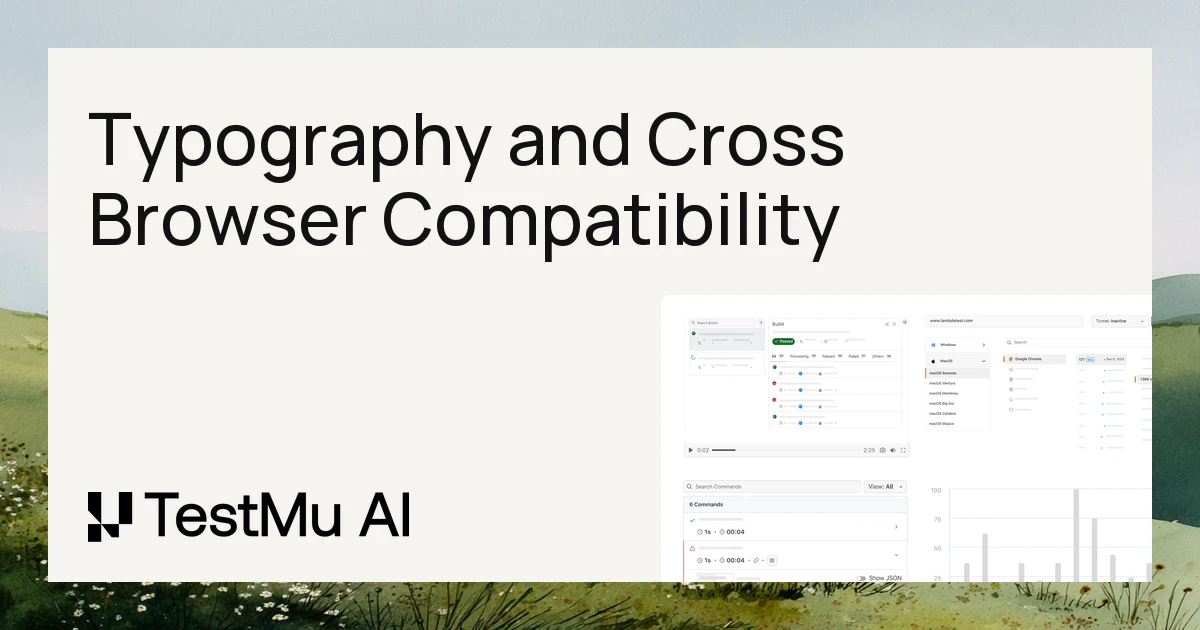 Cross Browser Typography Compatibility Testing