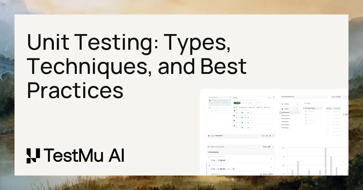 Unit Testing: Types, Techniques, and Best Practices