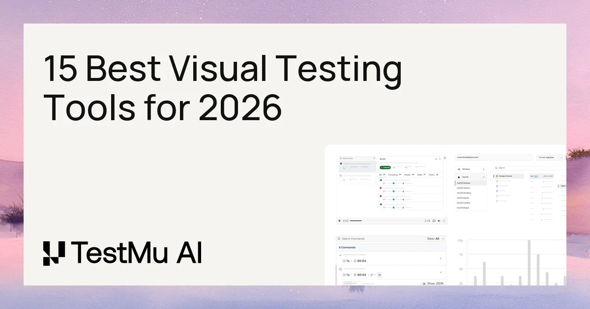 15 Best Visual Testing Tools for 2026 | TestMu AI (Formerly LambdaTest)