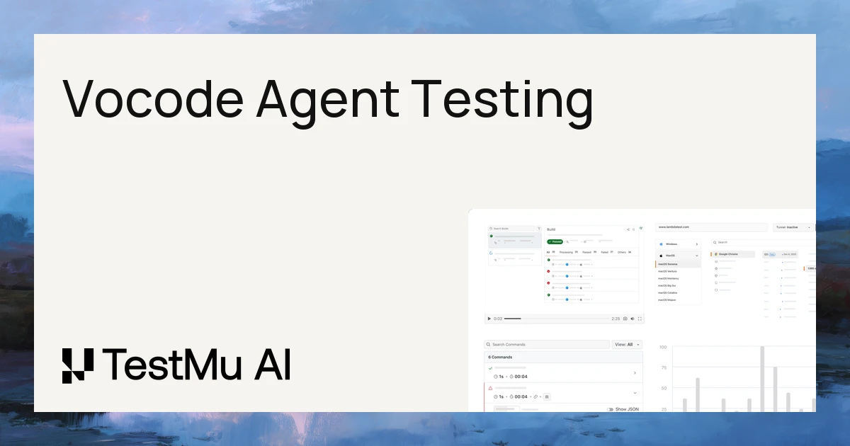 How to Test a Vocode Agent | TestMu AI (Formerly LambdaTest)