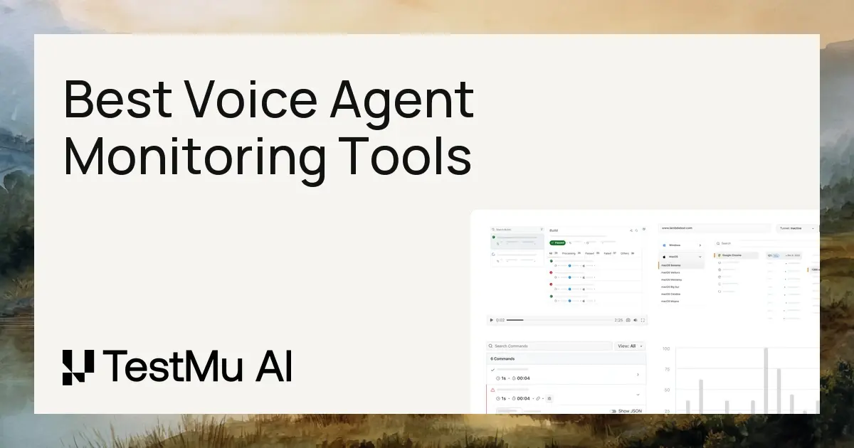 7 Best Voice Agent Monitoring Tools for 2026 | TestMu AI (Formerly LambdaTest)