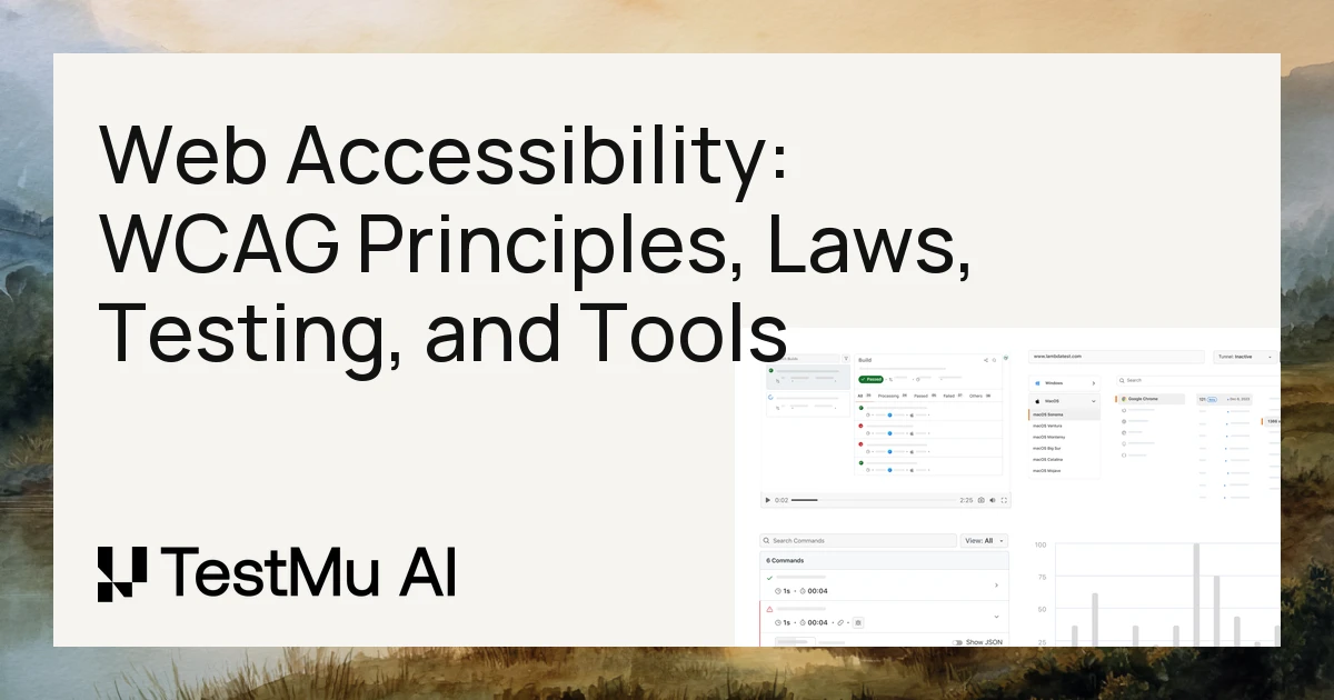Web Accessibility: WCAG Principles, Laws, Testing, and Tools