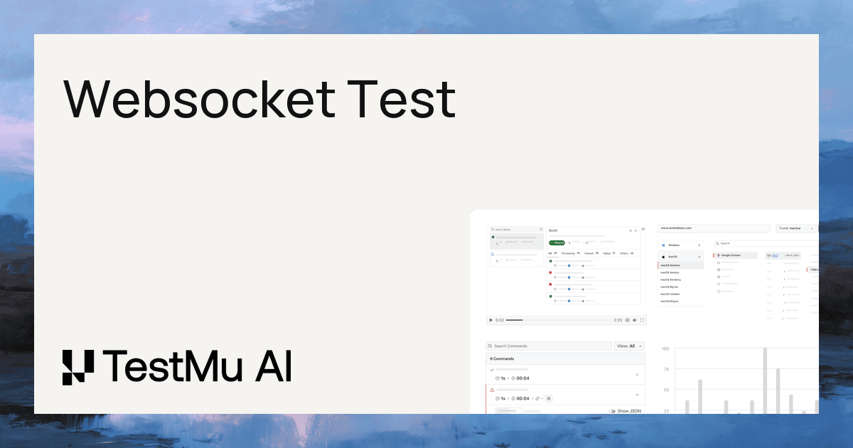 WebSocket Test Online Free | WS/WSS Client Tester | TestMu AI (Formerly ...