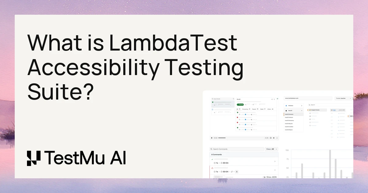What is LambdaTest Accessibility Testing Suite (now TestMu AI Accessibility Testing Suite)