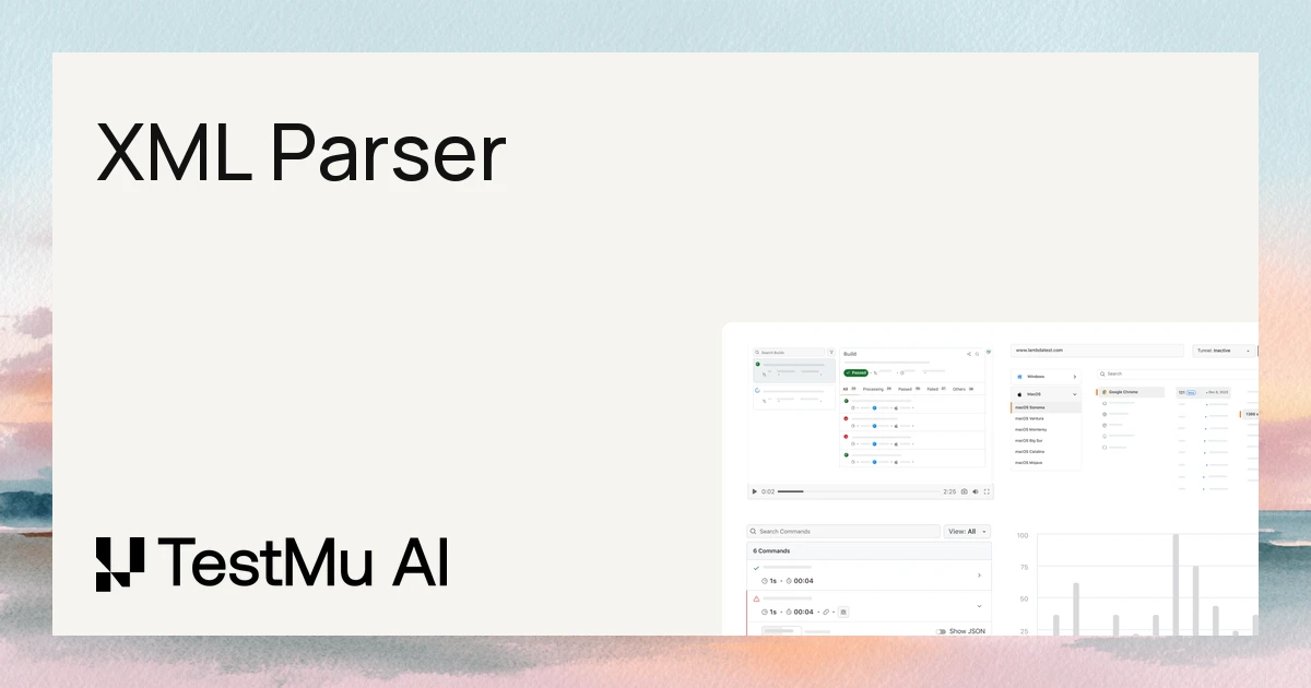 Online XML Parser - XML Decode Online | TestMu AI (Formerly LambdaTest)