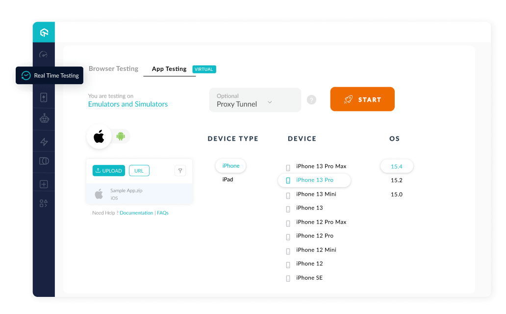 Mobile local testing