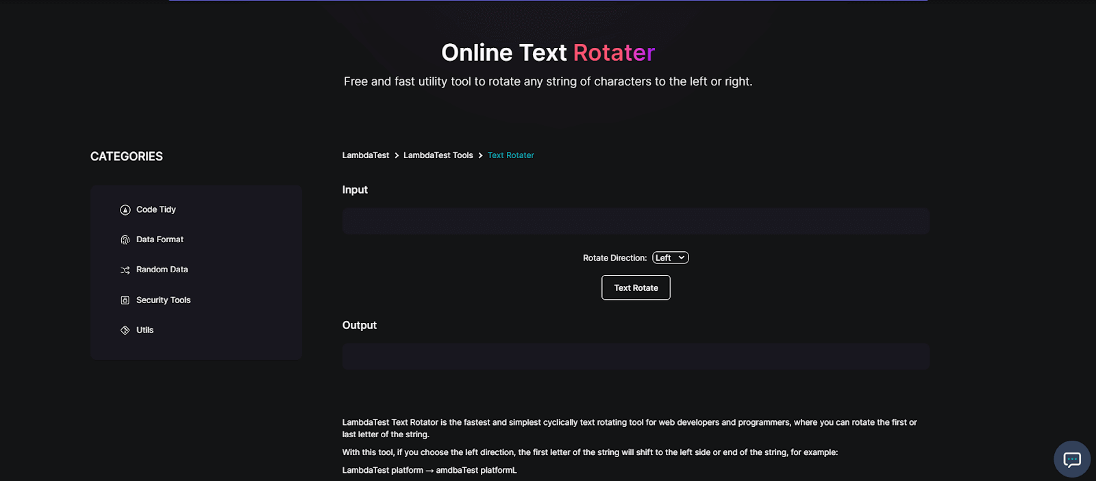 Online Text Rotator Online Text Rotator