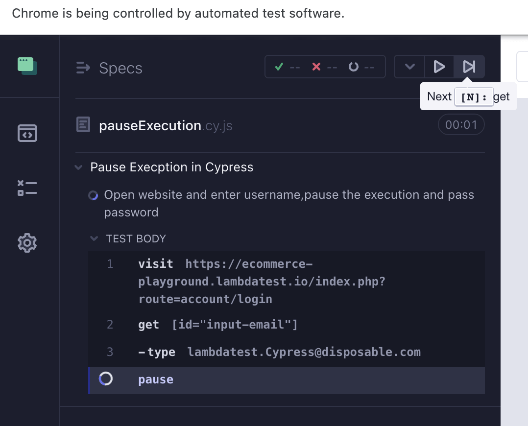 Pause Execution Pause Execution