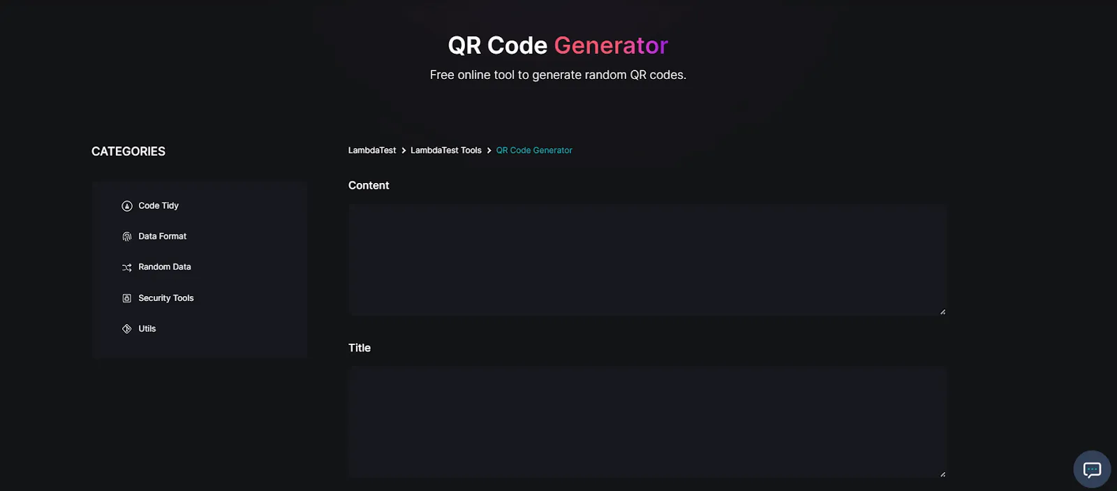 QR Code Generator
