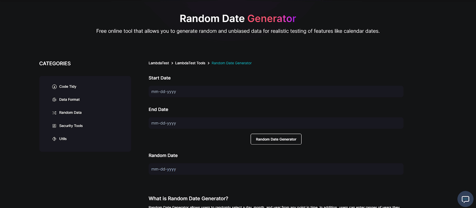 random-date-generator random-date-generator