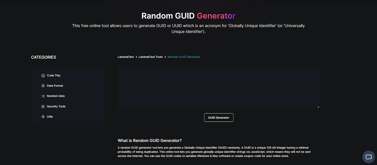 random-guid-generator