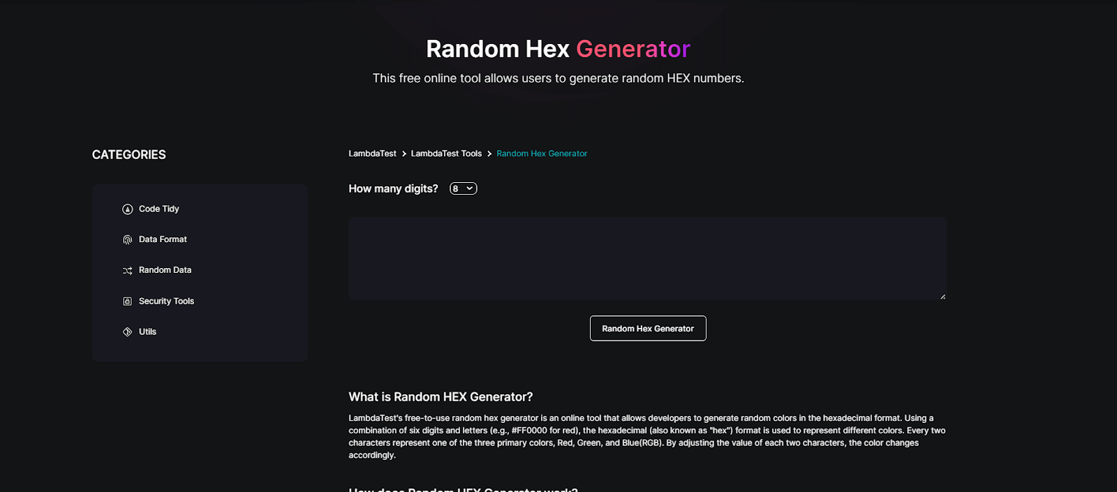 random-hex-generator random-hex-generator