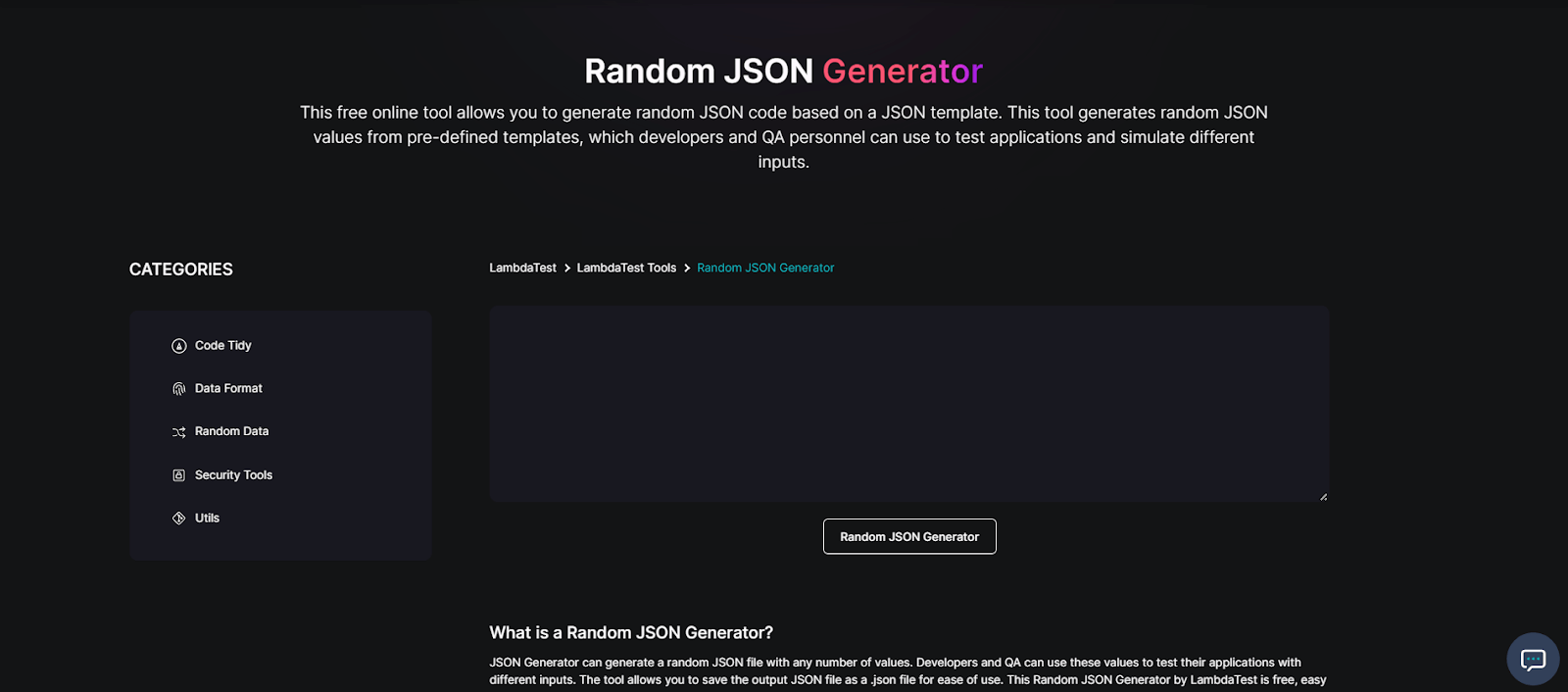 random-json-generator random-json-generator