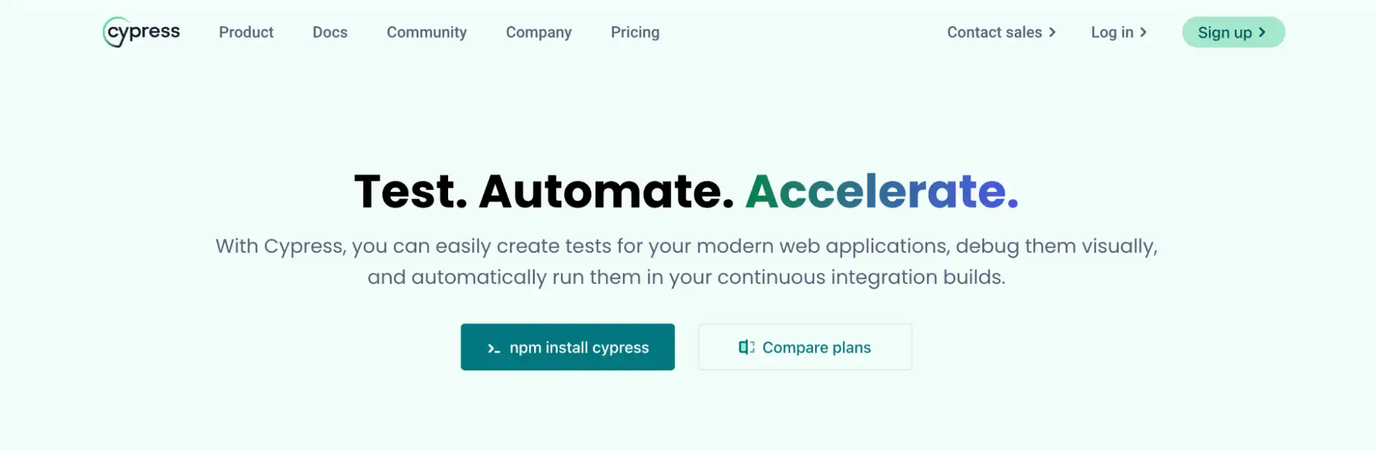 Cypress end-to-end testing framework for React UI flows