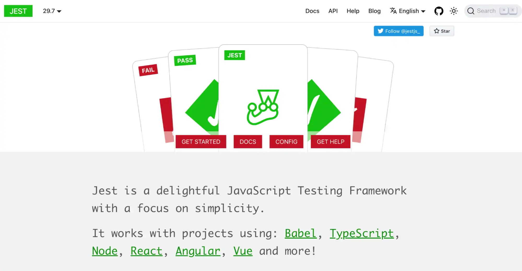 Jest JavaScript testing framework for React applications