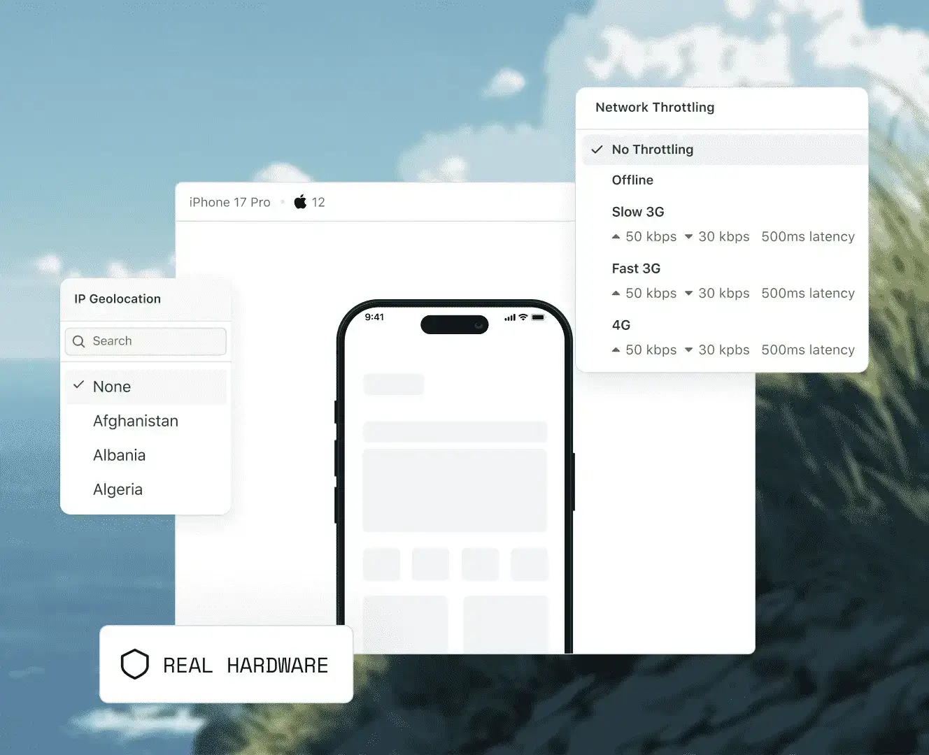 Real iPhone in the real device cloud