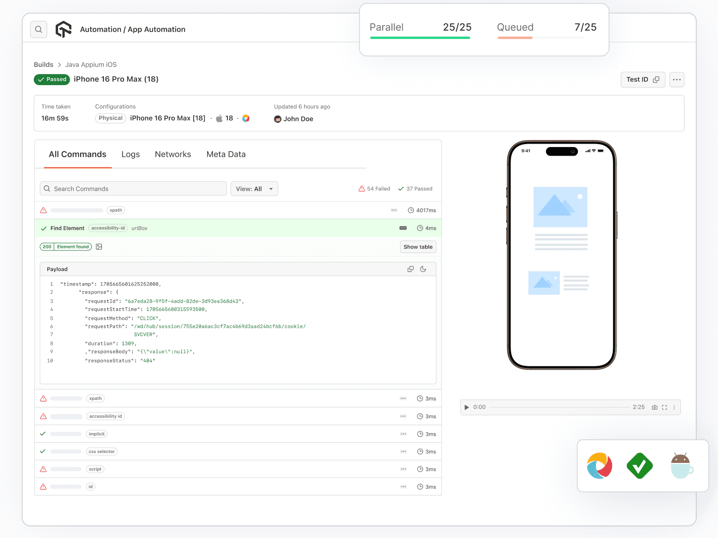 Web and App Automation Testing on iPhone 17
