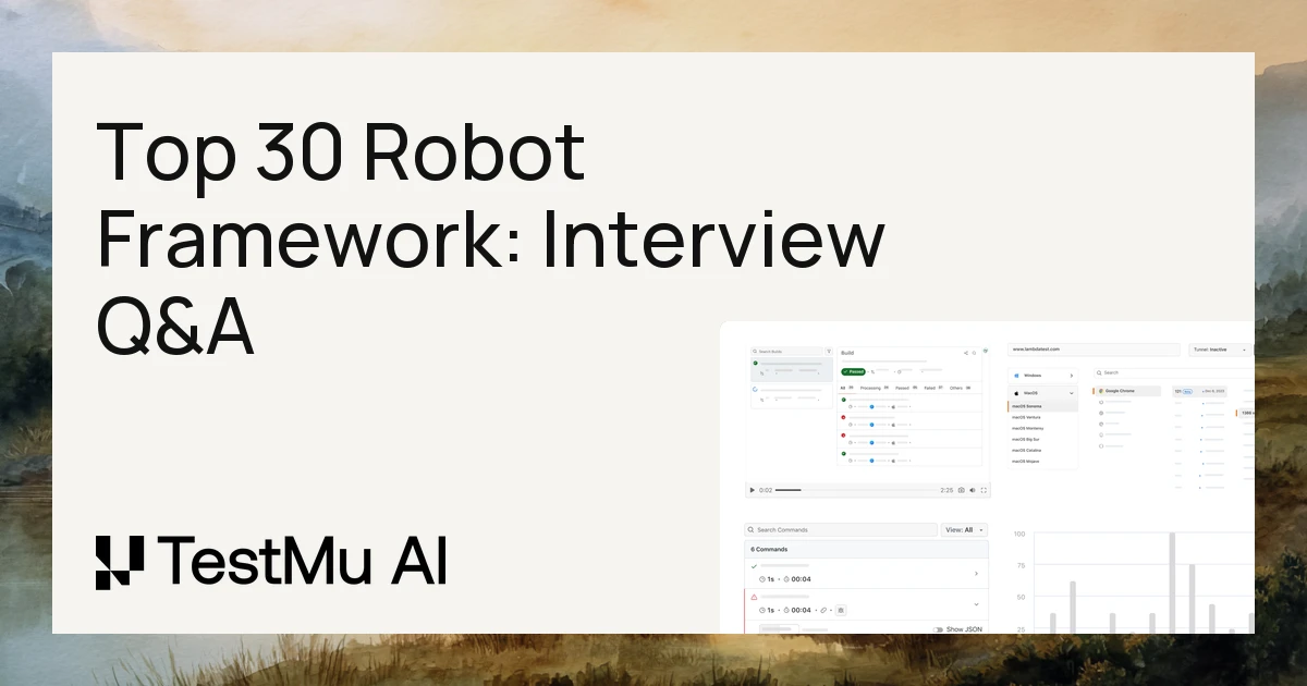 Top 30 Robot Framework: Interview Q&A