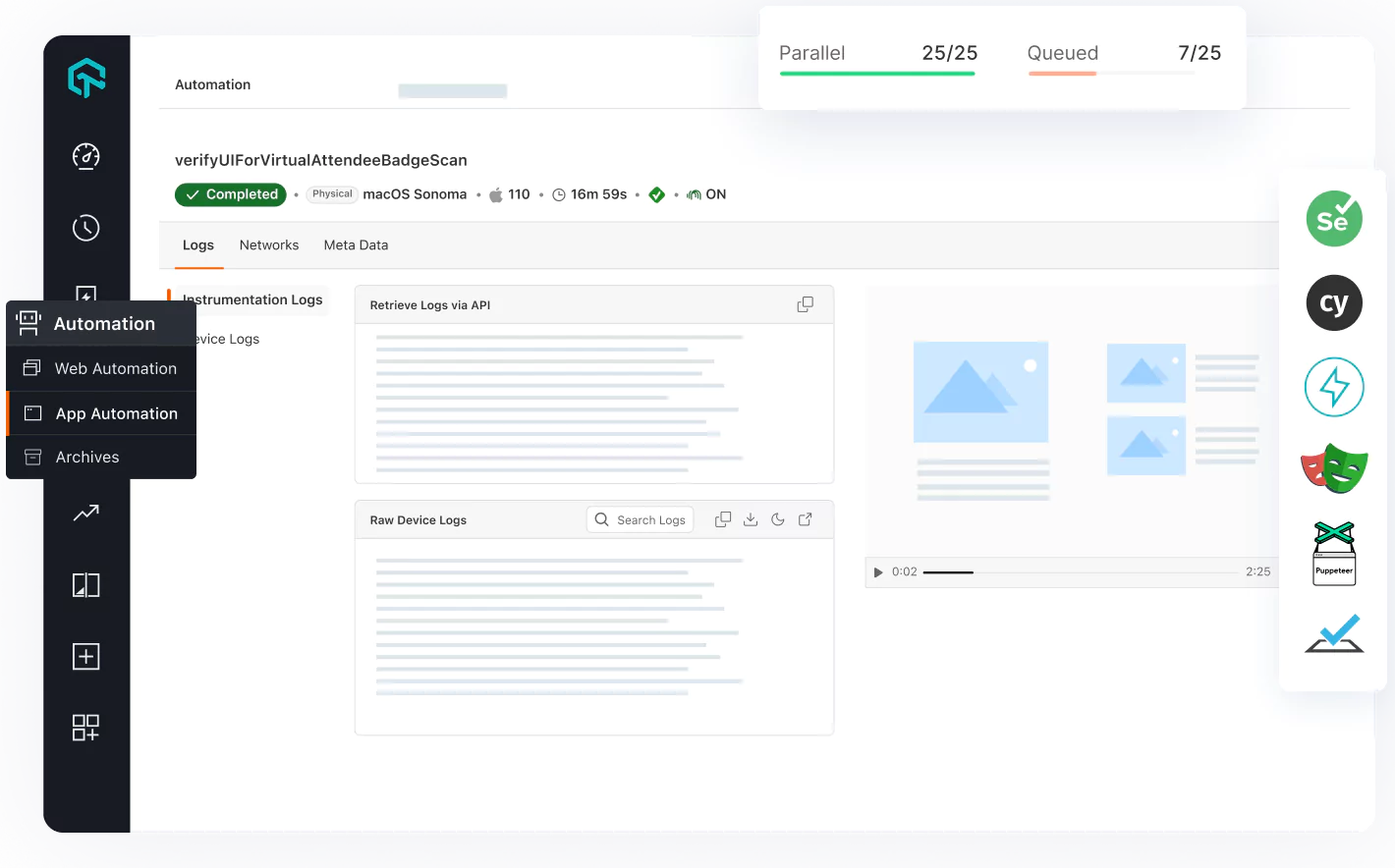 Run Automated Test on macOS Browsers 
