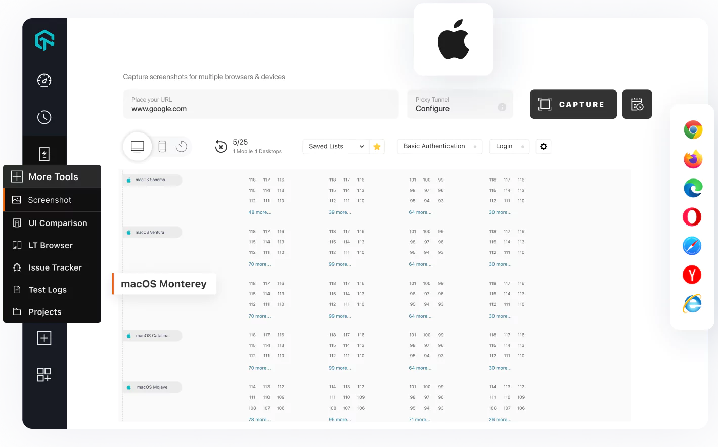 Run Automated Test on macOS Browsers 