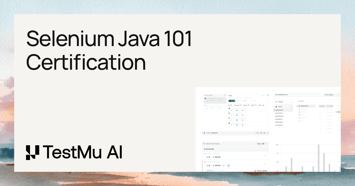 Selenium Java 101 Certification by TestMu AI (Formerly LambdaTest)