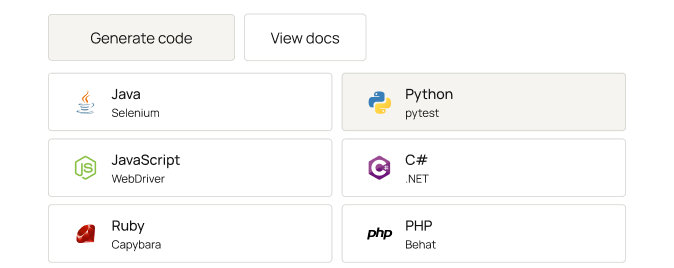 Auto-Generate Test Capabilities
