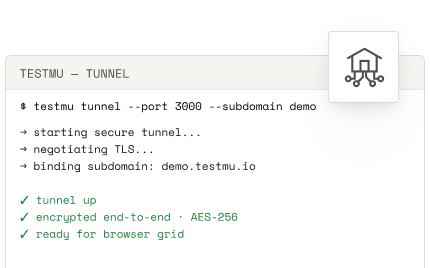 Test Locally Hosted & Private Apps