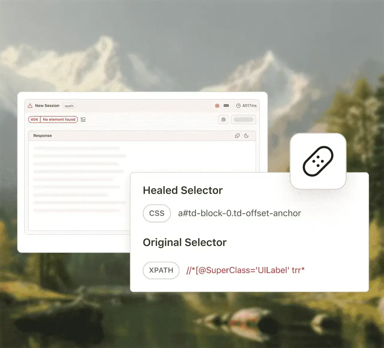 Self-healing test scripts