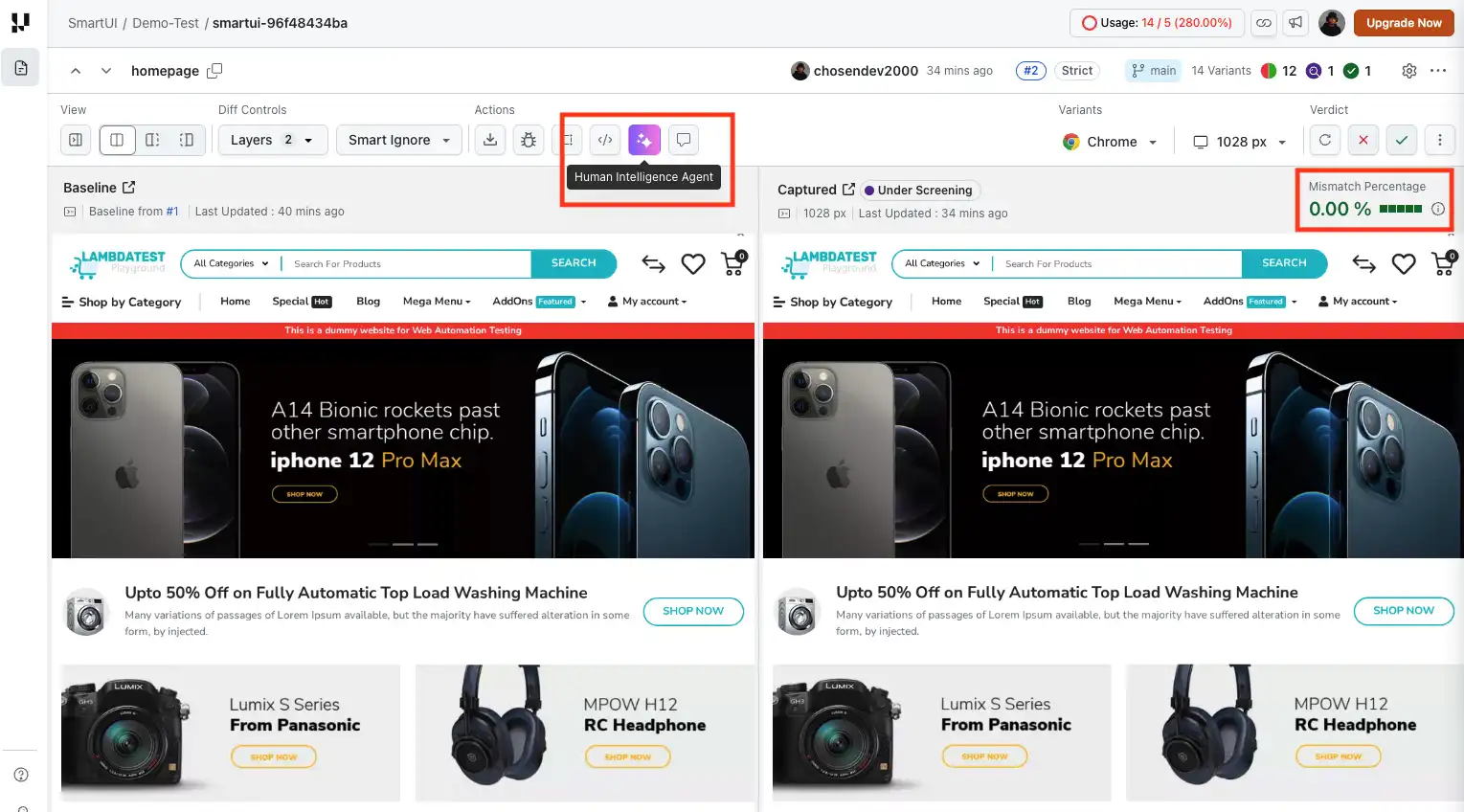 SmartUI human intelligence agent