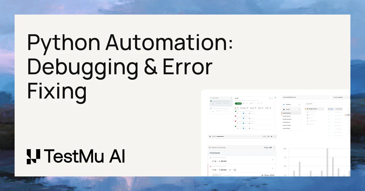 Which tool can I use to fix errors in my Python code for automation ...