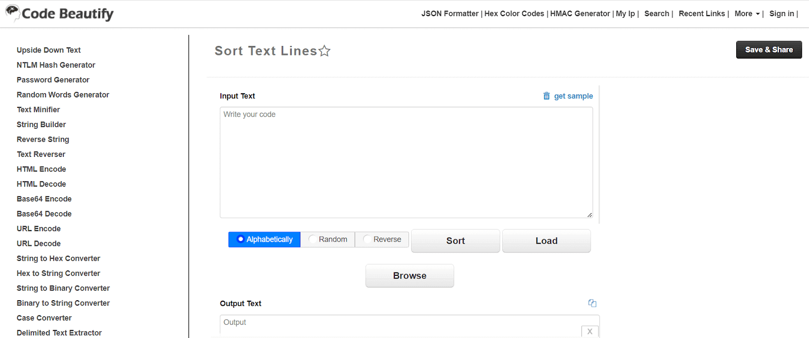 sort text lines sort text lines
