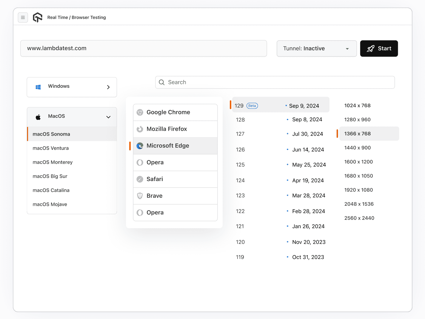 Real Microsoft Edge Browsers Online