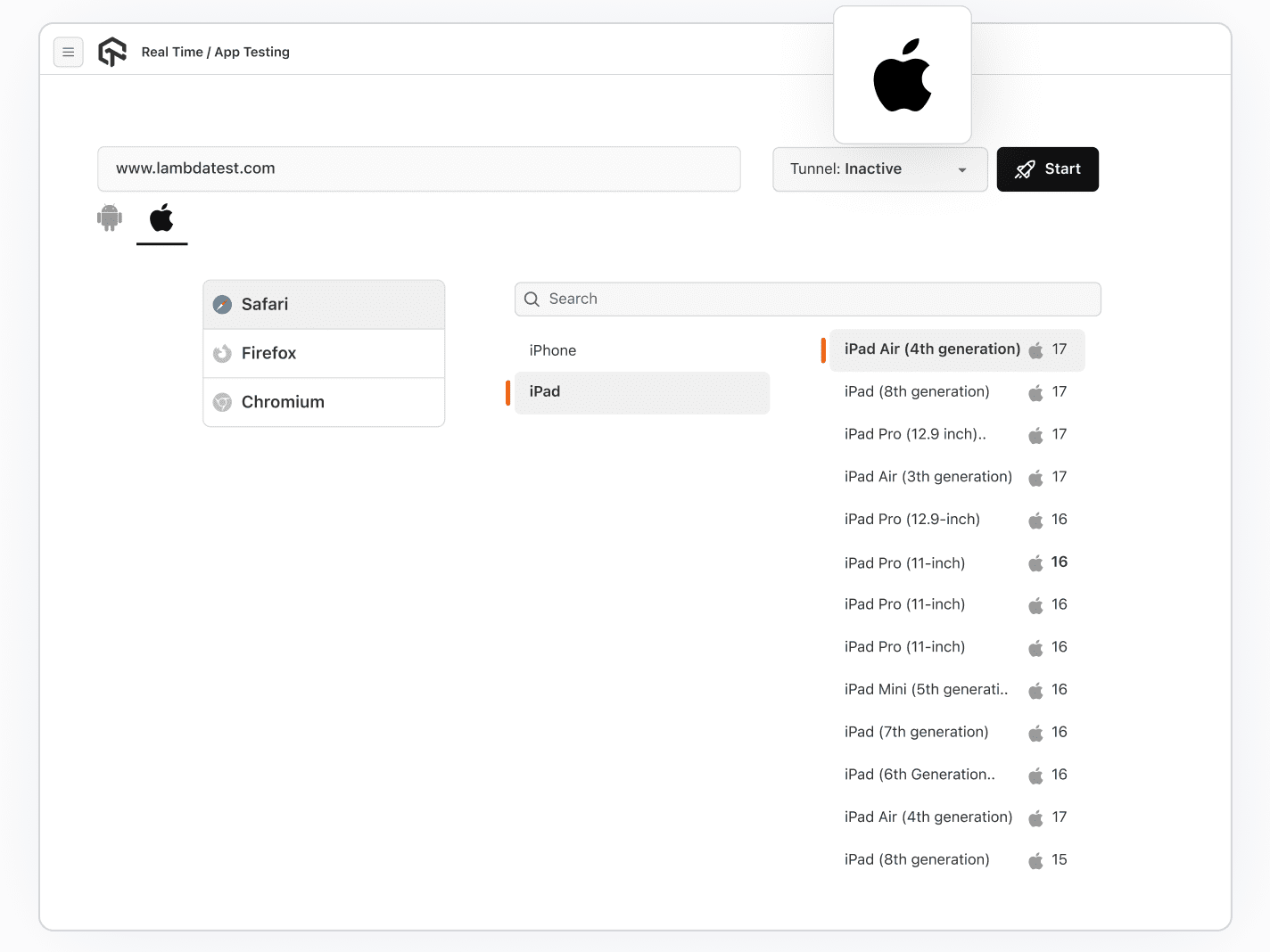 Test your web apps on iPad Pro