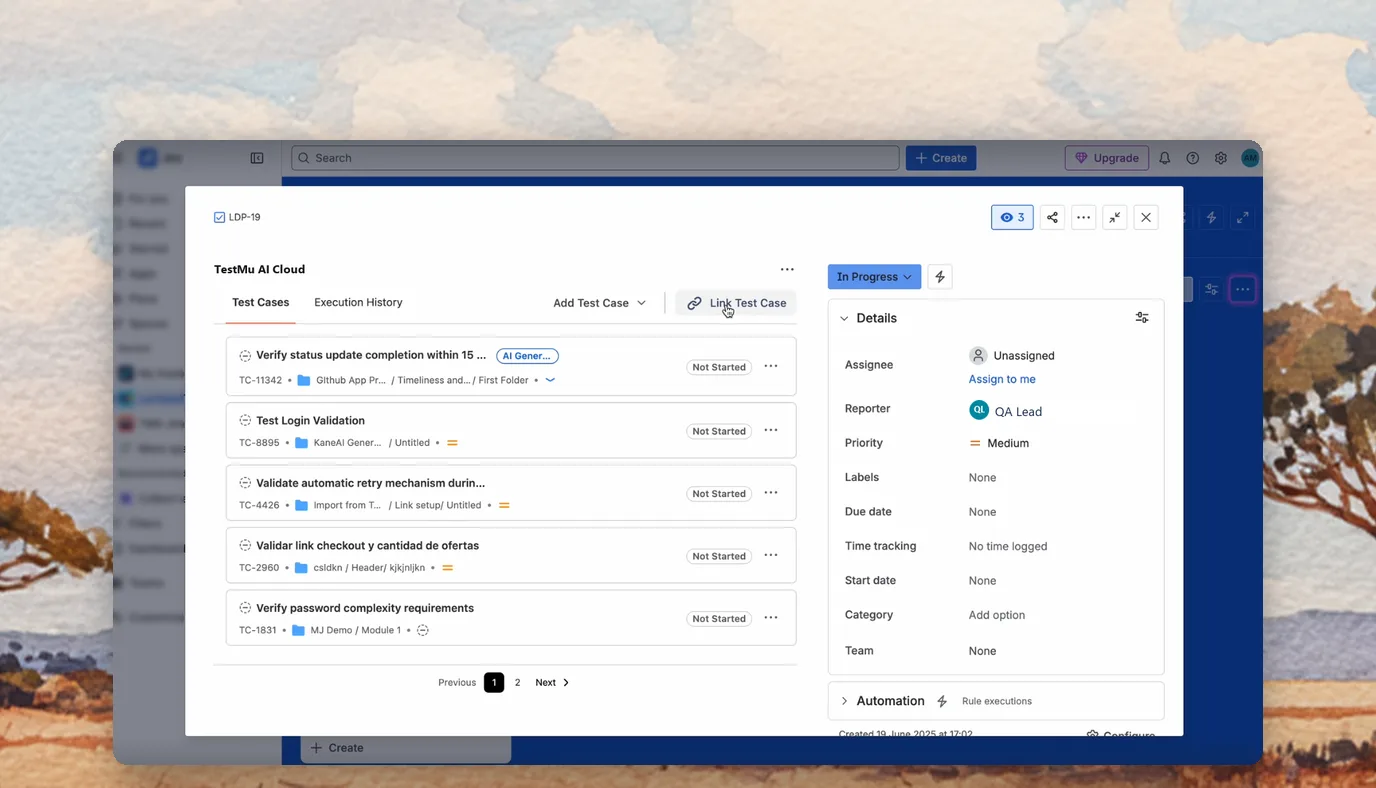 Jira Test Planning With Two-Way Sync