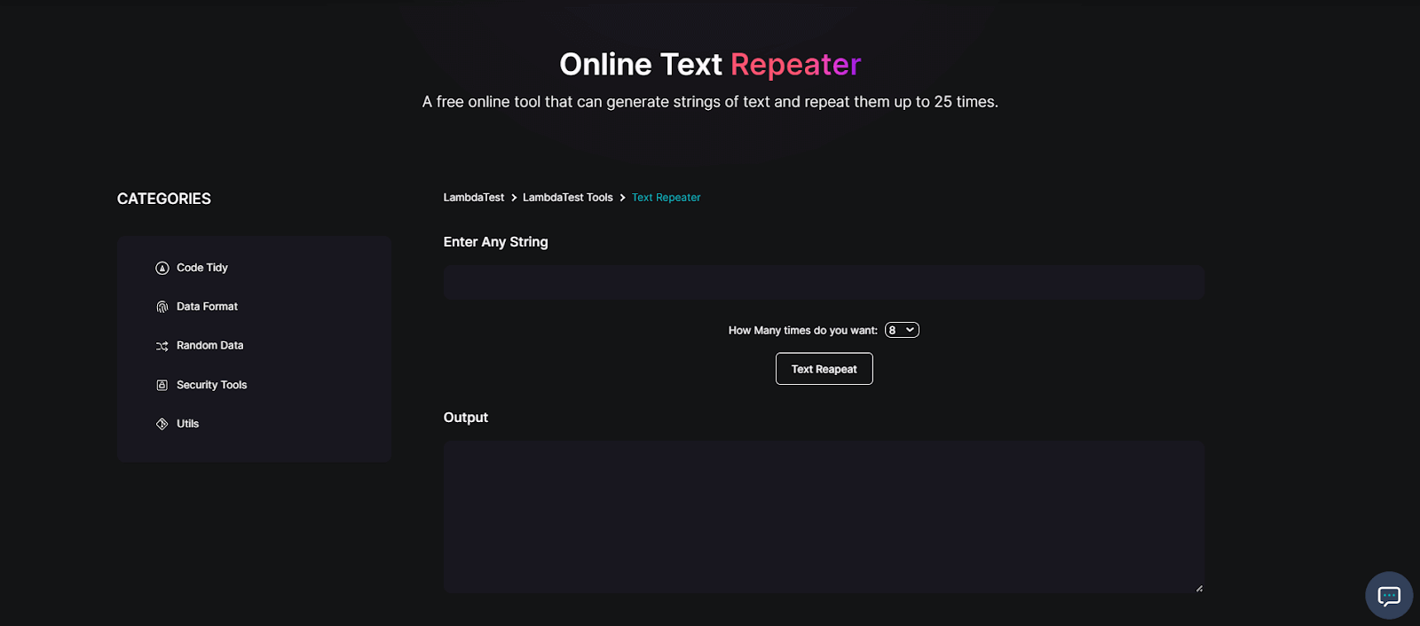 Text Repeater Text Repeater