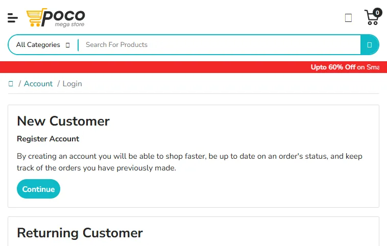 Account login step of a demo store on Safari and macOS showing missing icon glyphs in the TestMu AI cloud