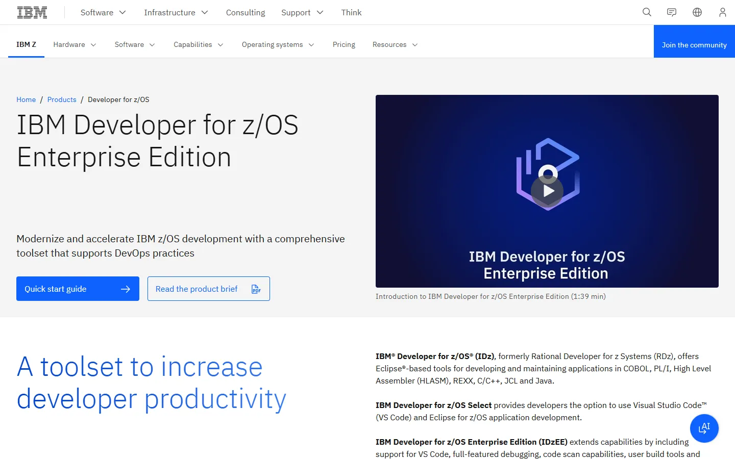 IBM Developer for z/OS, the environment that provides ZUnit unit testing IBM Developer for z/OS Enterprise Edition product page, the toolset that delivers IBM Z Open Unit Test (ZUnit) for batch and CICS COBOL