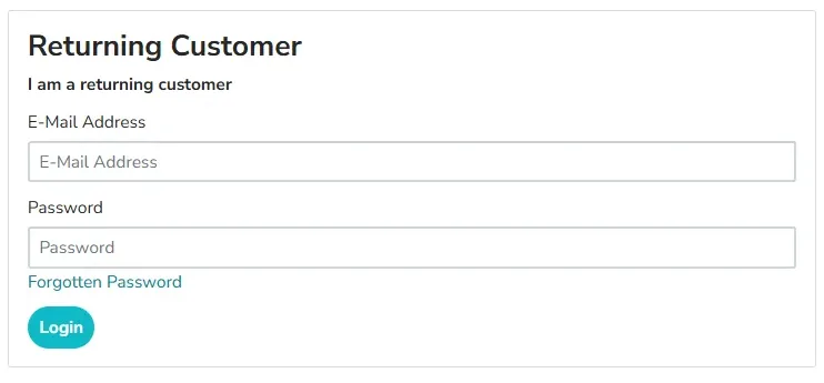 The two adjacent fields used in the self-healing experiment Login form under test showing adjacent E-Mail Address and Password input fields