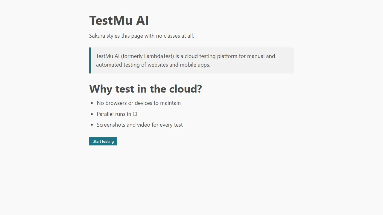 Sakura example output Sakura example rendered in Chrome