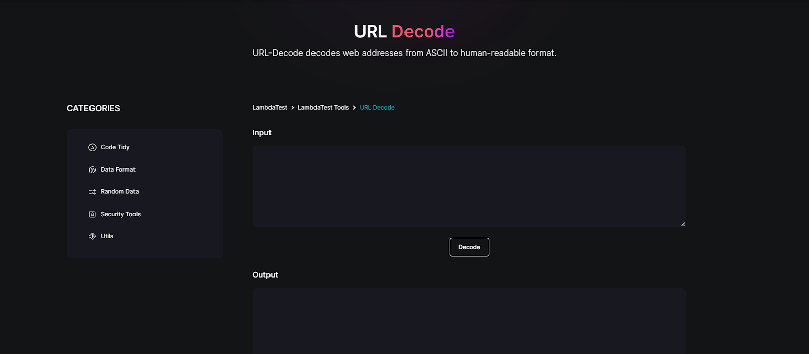 url-decode url-decode