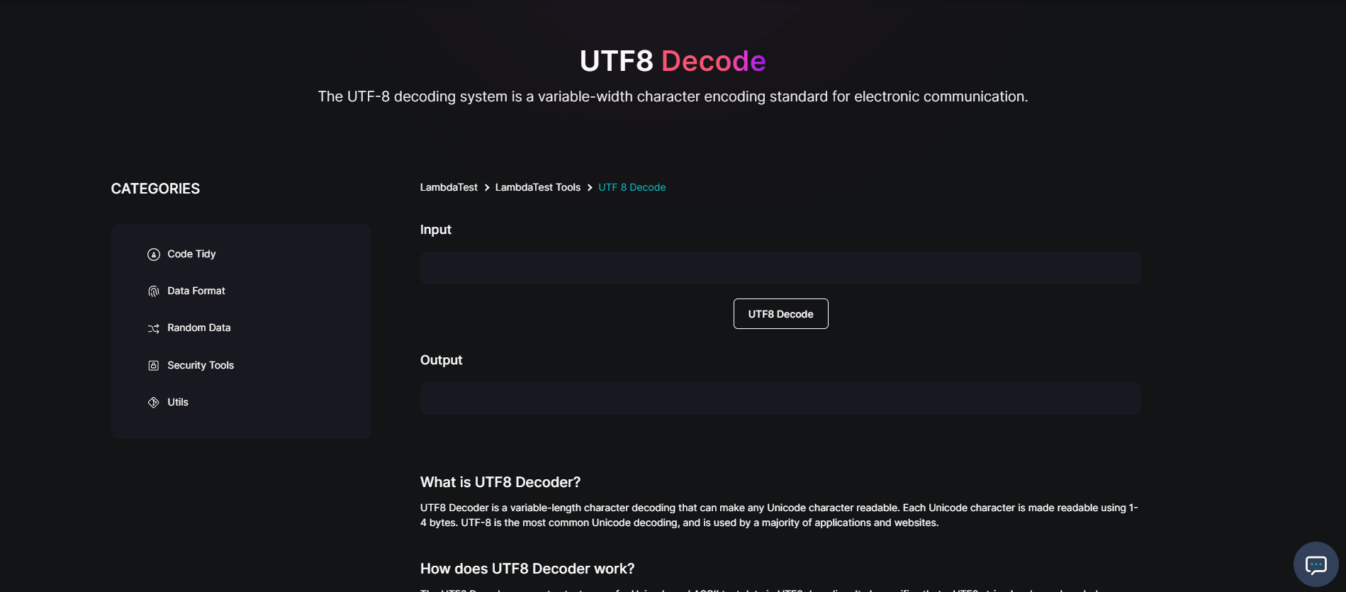 UTF8 Decode UTF8 Decode