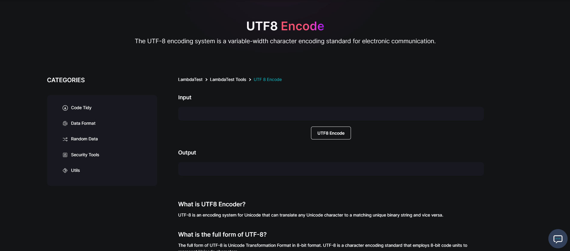 UTF8 Encode free tool UTF8 Encode free tool