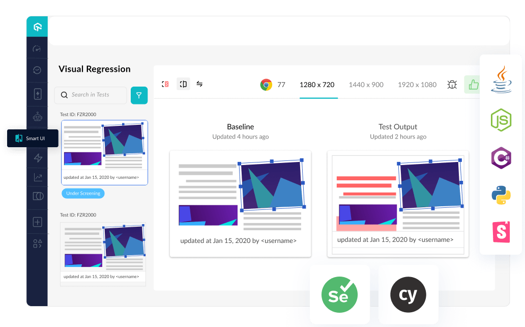 AI-Powered Smart Visual UI Testing with Selenium & Cypress