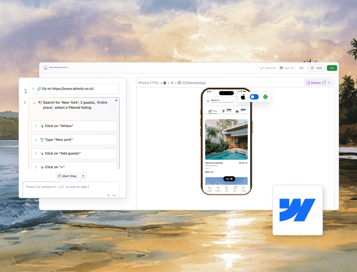 Test Webflow Websites on Real Devices